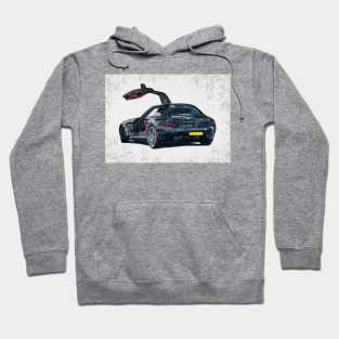 Sports Car Illustration Hoodie